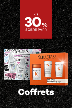 Coffrets de Cabelo Profissional com destaque promocional de até 30% sobre preço de Venda ao Público Recomendado